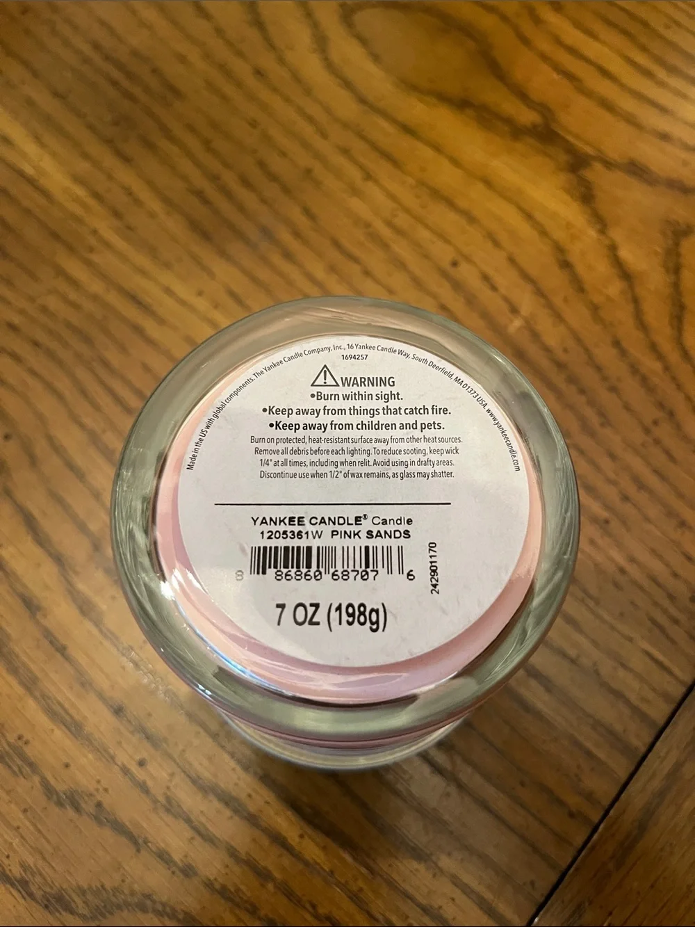 Yankee Candle Pink Sands Small‎ Jar Candle, new